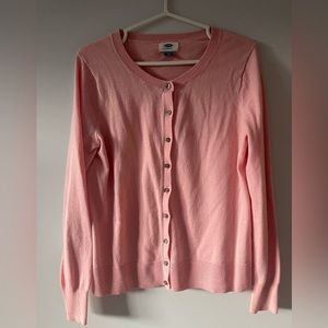 ⭐️3 for $20⭐️ Old Navy Pink Crew Neck Cardigan - size medium